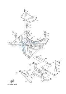 YW125 YW125CB (37D5) drawing STAND & FOOTREST