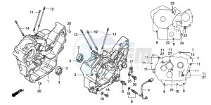 VT750C drawing CRANKCASE