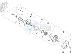 Fly 150 4T 3V ie (APAC) drawing Driven pulley