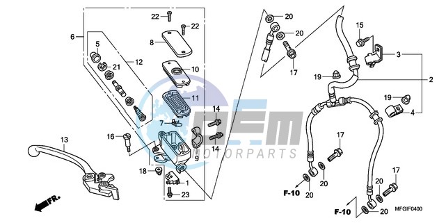 FR. BRAKE MASTER CYLINDER (CB600F/F3)