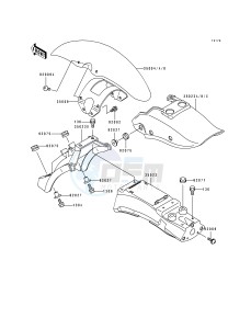 ZL 600 B [ELIMINATOR 600] (B2-B3) [ELIMINATOR 600] drawing FENDERS