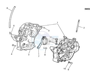 TZR 50 drawing CRANKCASE