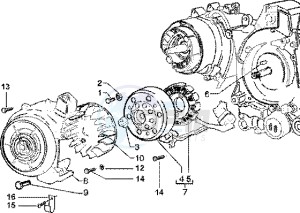 Liberty 125 Leader drawing Flywheel magneto