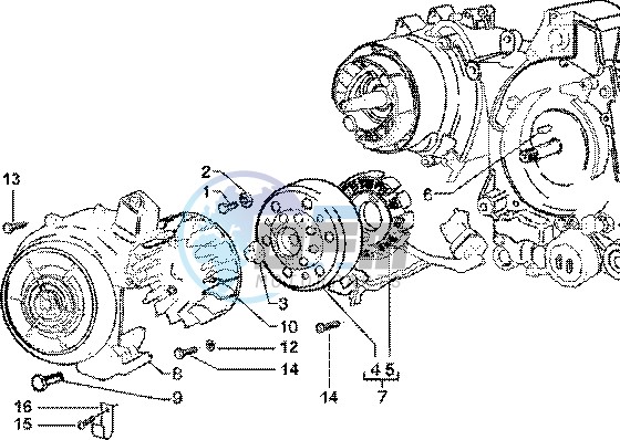 Flywheel magneto