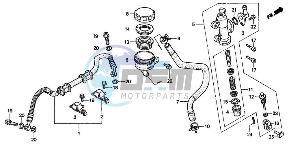 REAR BRAKE MASTER CYLINDER