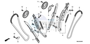 VFR1200FDB drawing CAM CHAIN/TENSIONER