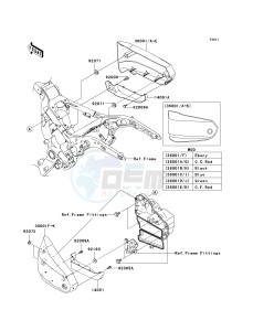 VN 1600 D [VULCAN 1600 NOMAD] (D6F-D8FA) D6F drawing SIDE COVERS