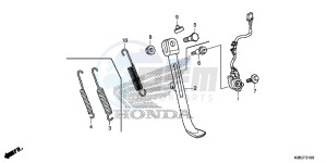 MSX125AH Europe Direct - (ED) drawing STAND