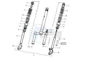 Typhoon 50 drawing Front Fork