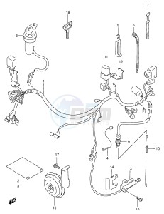 DR350 (E1) drawing WIRING HARNESS (MODEL W X,E24)