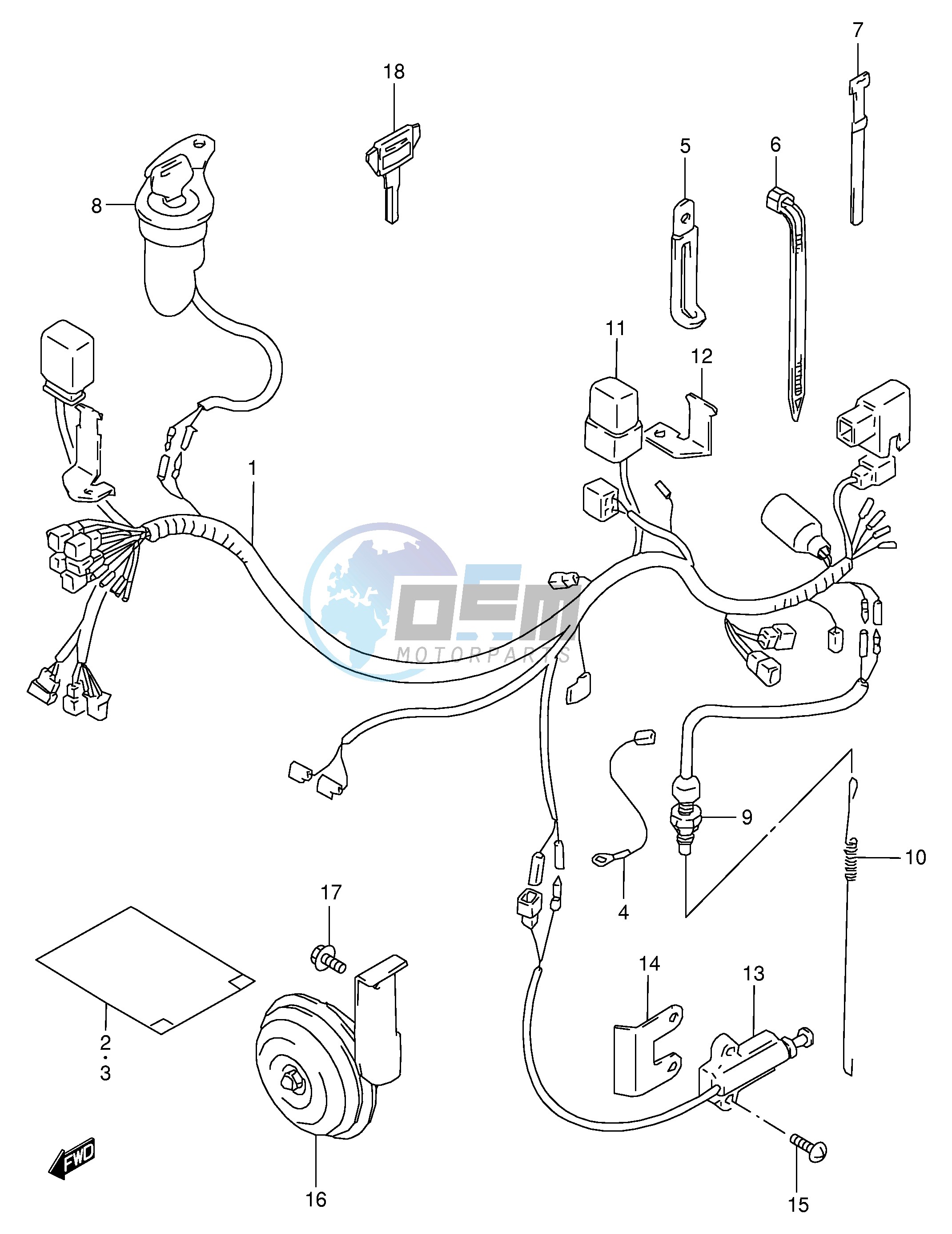 WIRING HARNESS (MODEL W X,E24)