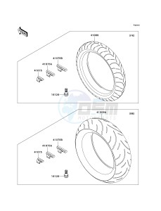 ZX 1000 D [NINJA ZX-10R] (D6F-D7FA) D7F drawing TIRES