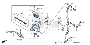 CBF125MA France - (F) drawing FR. BRAKE MASTER CYLINDER