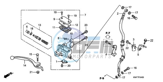 FR. BRAKE MASTER CYLINDER