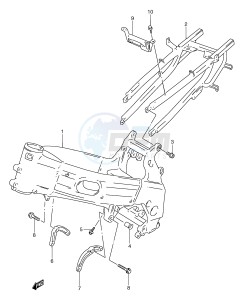 RGV250 (E1) drawing FRAME