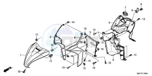 NSC50E Vision 50 - NSC50E UK - (E) drawing FRONT COVER/INNER COVER (NSC50/MPD/WH)