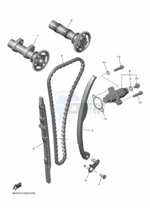 YZ450F (BHR6) drawing CAMSHAFT & CHAIN