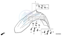 CRF450RC drawing FRONT FENDER