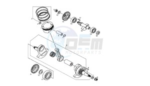 MULHACEN - CAFE' - NIETO - 660 CC EU2 - EU3 - NIETO EU3 drawing CYLINDER - PISTON