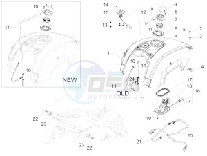 California 1400 Touring SE ABS 1380 drawing Fuel tank