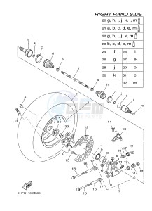 YFM550FWAD YFM5FGPD GRIZZLY 550 EPS (1HSE 1HSF) drawing REAR WHEEL 2