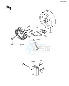 ZX 1100 A [GPZ] (A1-A2) [GPZ] drawing GENERATOR_REGULATOR