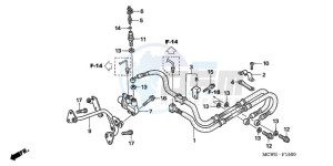 VFR8009 Europe Direct - (ED / MME TWO) drawing REAR BRAKE HOSE (VFR800)