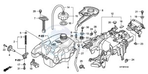 TRX420FPA9 Australia - (U) drawing FUEL TANK