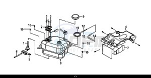 FIDDLE III 50 (25 KM/H) (XA05W5-NL) (E4) (L7-M0) drawing FUEL TANK
