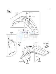 KX 250 K [KX250] (K5) [KX250] drawing FENDERS