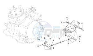 RS 50 Tuono drawing Engine - Gear lever