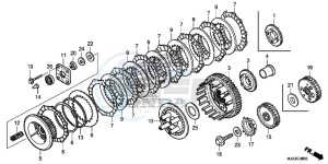 VT750CSD Shadow - VT750CS-D 2ED - (2ED) drawing CLUTCH