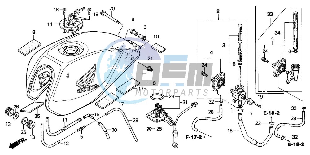 FUEL TANK (CB600F3/4/5/6)