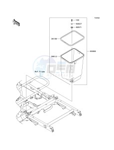 KAF 400 A [MULE 610 4X4] (A6F-AF) A8F drawing OPTIONAL PARTS-- FRAME- -