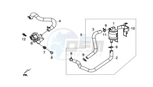 GTS 300I ABS L7 drawing AIRFILTER UNIT