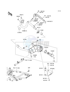 KLX 140 A [KLX140] (A8F-A9FA) A8F drawing MUFFLER-- S- -