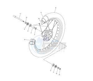 WR X 250 drawing FRONT WHEEL