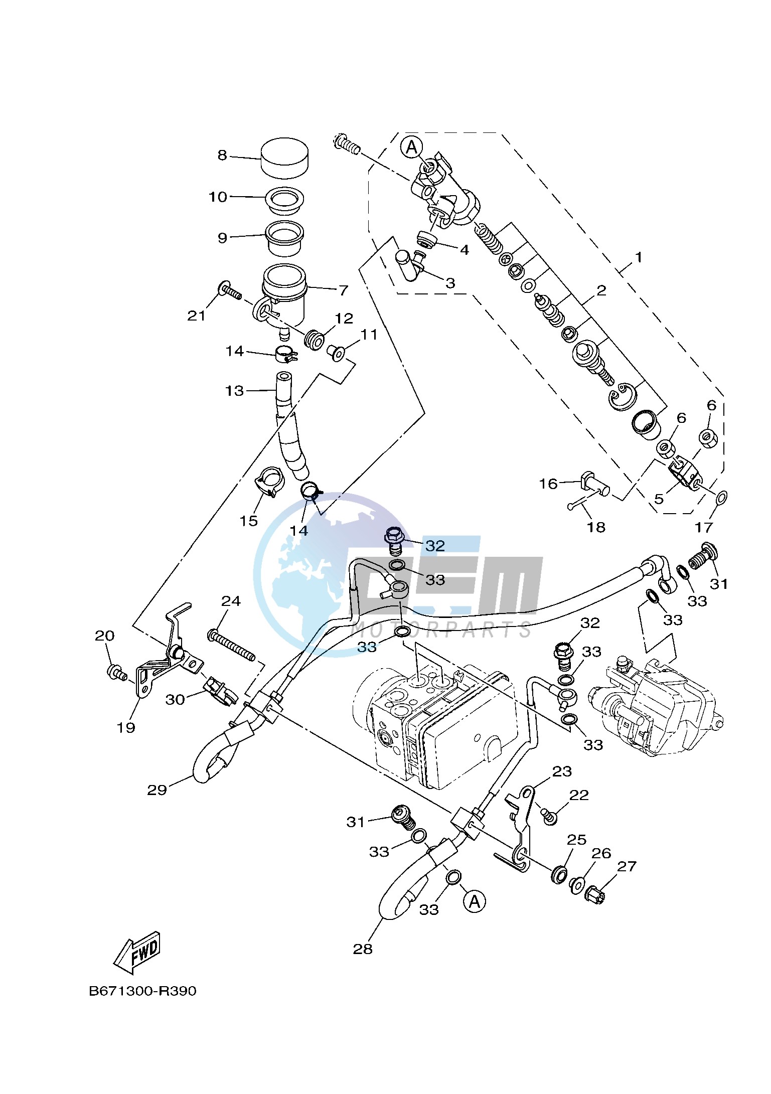 REAR MASTER CYLINDER