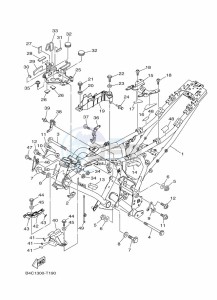 MT-07 MTN690-A (B4CS) drawing FRAME