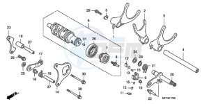 CB1300S9 Australia - (U / BCT MME TWO TY2) drawing GEARSHIFT DRUM/GEARSHIFT FORK