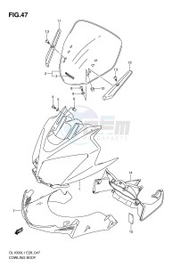 DL1000 (E28) V-Strom drawing COWLING BODY