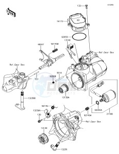 MULE PRO-DX KAF1000EHF EU drawing Gear Change Mechanism