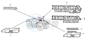 TRX350FM RANCHER 4X4S drawing MARK (1)