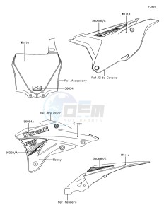 KX85 KX85CEF EU drawing Decals