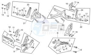 RSV 4 1000 APRC R drawing Foot rests