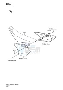 RM-Z250 (E19) drawing SEAT