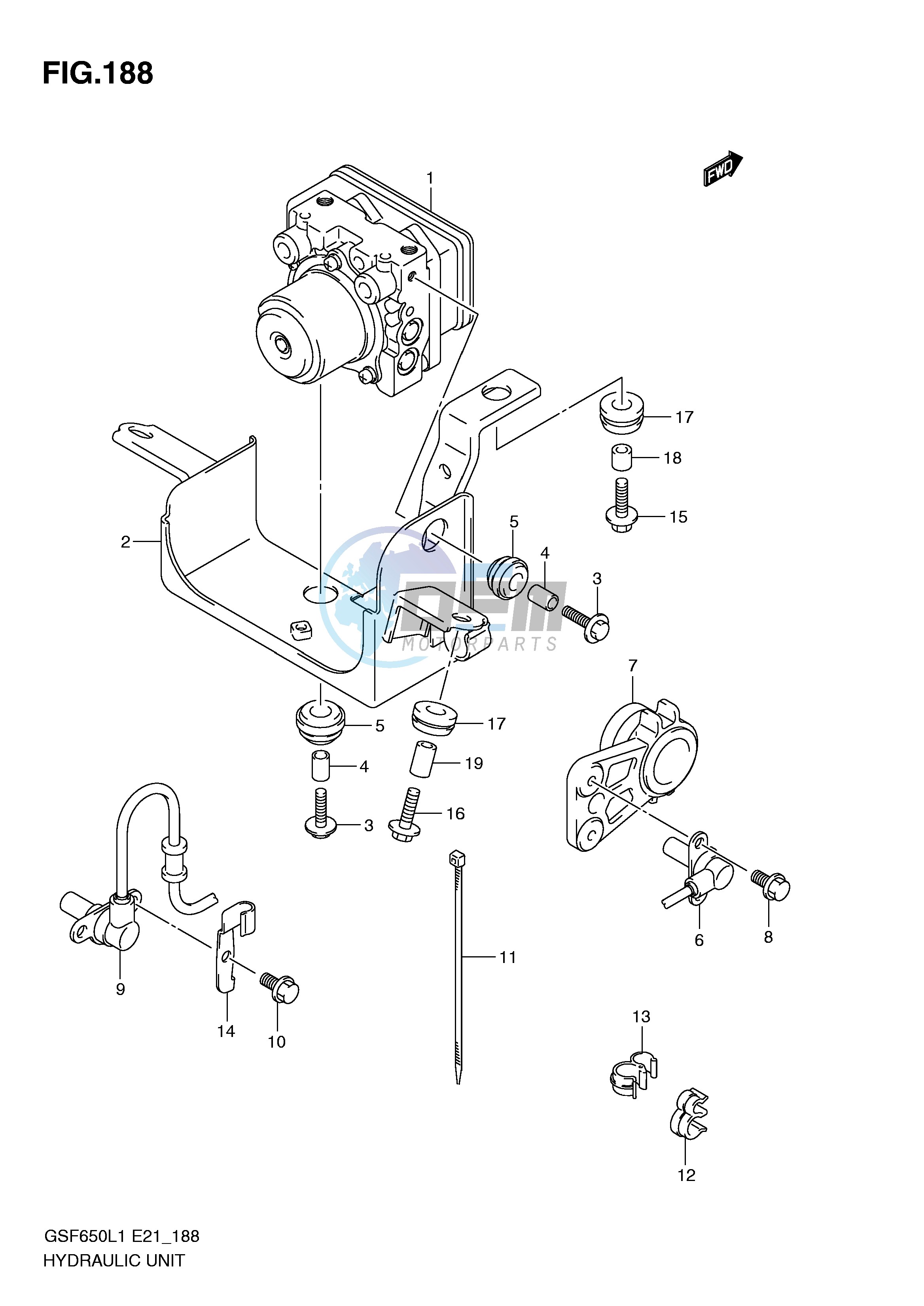 HYDRAULIC UNIT (GSF650SUAL1 E21)