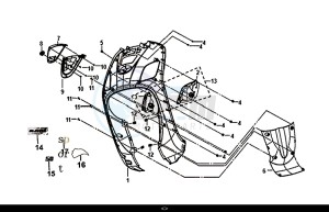 FIDDLE III 50 (25 KM/H) (XA05W5-NL) (E4) (L7-M0) drawing FRONT COVER FRONT INNER BOX