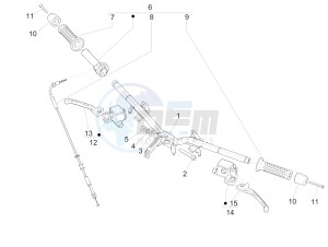 GTS Super 150 ie 4T 3V (APAC) (Au, Ex, Jp, Ri, T, V) drawing Handlebars - Master cil.