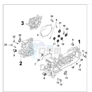 TWEET 125 N drawing CRANKCASE